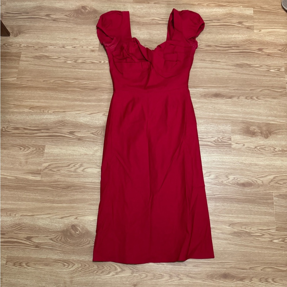 Stop Staring Crimson Pinup Dress